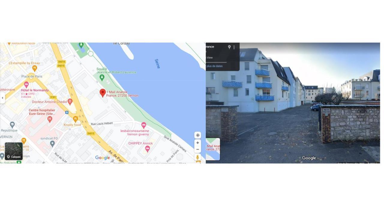 Appt Cosy Coeur Historique+Park, 5Mn Gare Vernon Vernon  Bagian luar foto